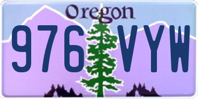 OR license plate 976VYW