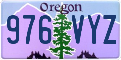 OR license plate 976VYZ