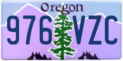 OR license plate 976VZC