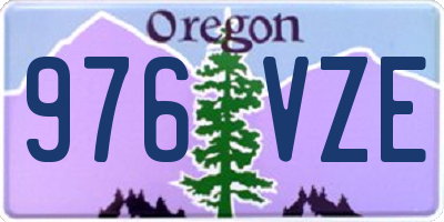 OR license plate 976VZE