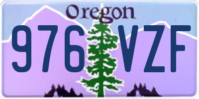 OR license plate 976VZF