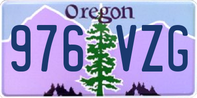 OR license plate 976VZG