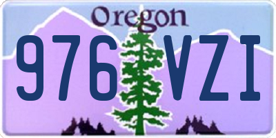 OR license plate 976VZI