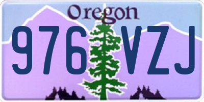 OR license plate 976VZJ