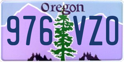 OR license plate 976VZO