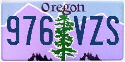 OR license plate 976VZS
