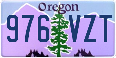 OR license plate 976VZT
