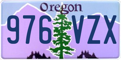OR license plate 976VZX