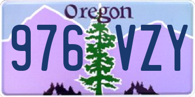 OR license plate 976VZY