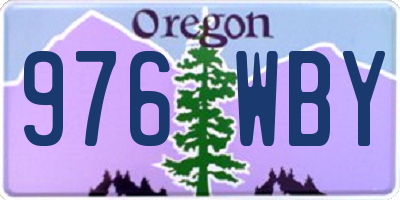 OR license plate 976WBY