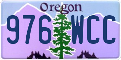 OR license plate 976WCC