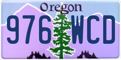 OR license plate 976WCD