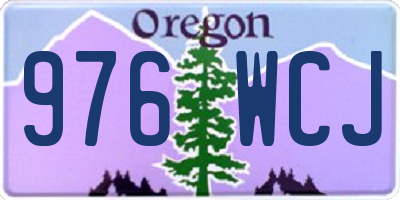 OR license plate 976WCJ