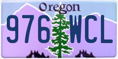 OR license plate 976WCL