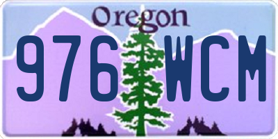 OR license plate 976WCM