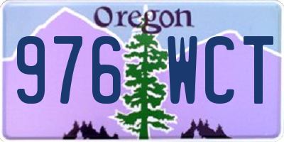 OR license plate 976WCT