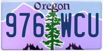 OR license plate 976WCU