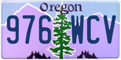OR license plate 976WCV