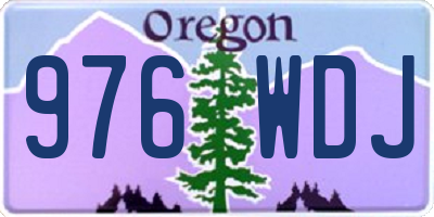 OR license plate 976WDJ