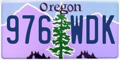 OR license plate 976WDK