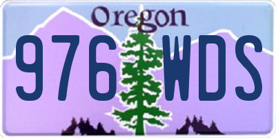 OR license plate 976WDS