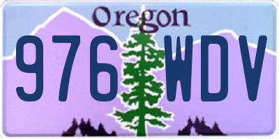OR license plate 976WDV