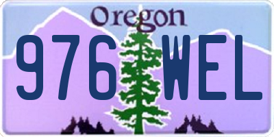 OR license plate 976WEL