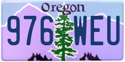 OR license plate 976WEU