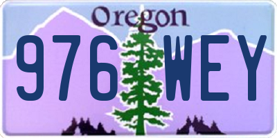 OR license plate 976WEY