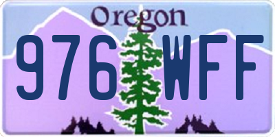 OR license plate 976WFF
