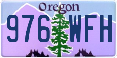 OR license plate 976WFH