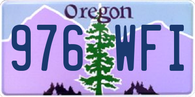 OR license plate 976WFI