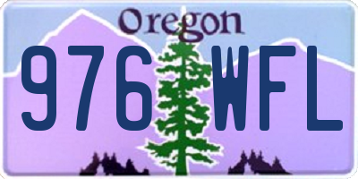 OR license plate 976WFL