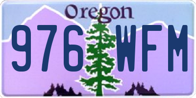 OR license plate 976WFM