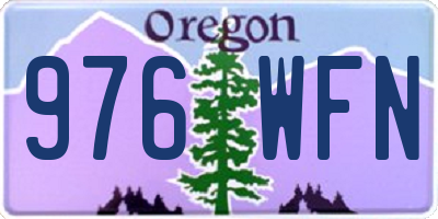 OR license plate 976WFN