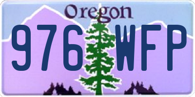 OR license plate 976WFP
