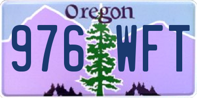 OR license plate 976WFT