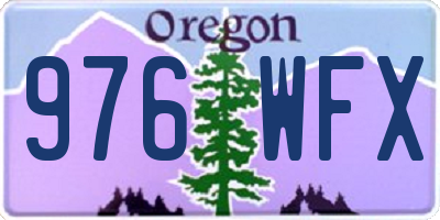 OR license plate 976WFX