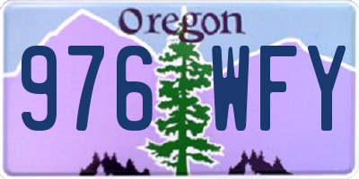 OR license plate 976WFY