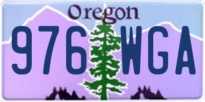 OR license plate 976WGA