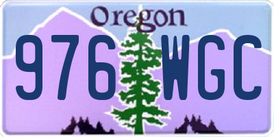 OR license plate 976WGC
