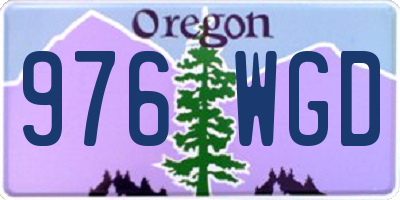 OR license plate 976WGD