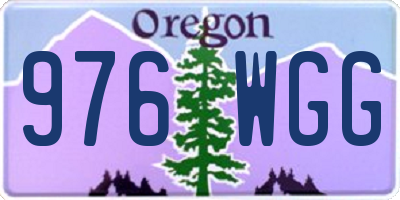 OR license plate 976WGG