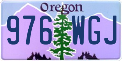 OR license plate 976WGJ