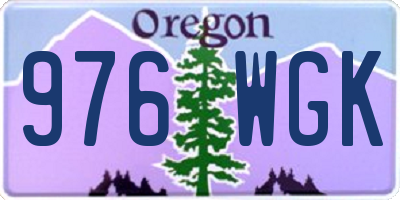OR license plate 976WGK