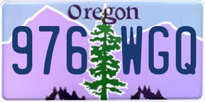 OR license plate 976WGQ