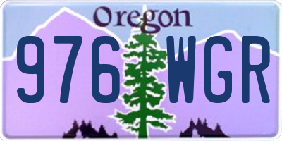 OR license plate 976WGR