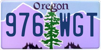 OR license plate 976WGT