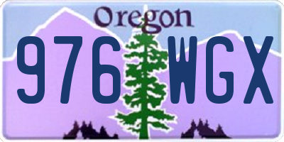 OR license plate 976WGX