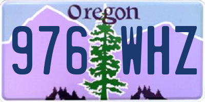 OR license plate 976WHZ